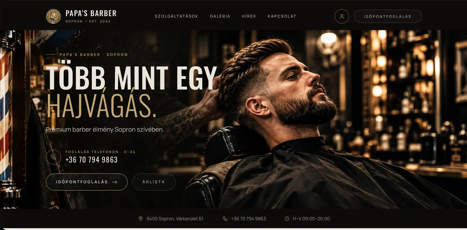 Papa's Barber weboldal